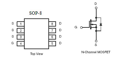 剃毛器專用MOS管,KIA4603A，7A/30V